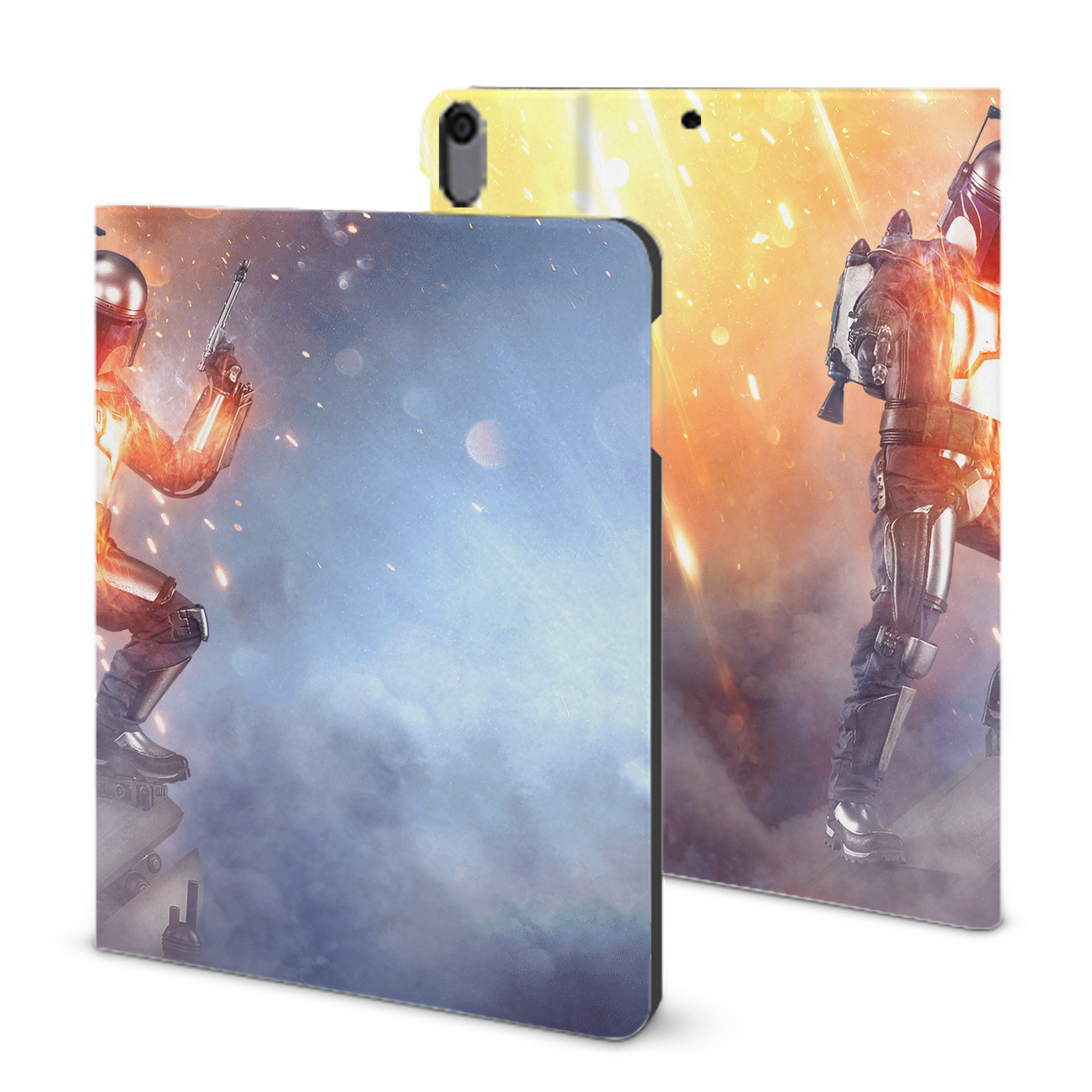 （画像用） スター・ウォーズ Star Wars IPad ケース ブック型 PUレザー TPU 耐衝撃 軽量 薄型 ペン収納なし 全面保護 IPad 各モデル対応